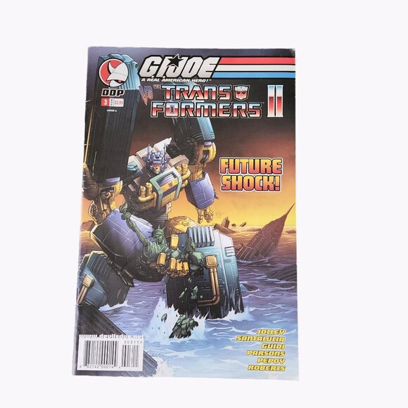 DDP GI Joe Transformers II Future Shock #3 Comic Book Collector Bagged Boarded - Picture 1 of 2